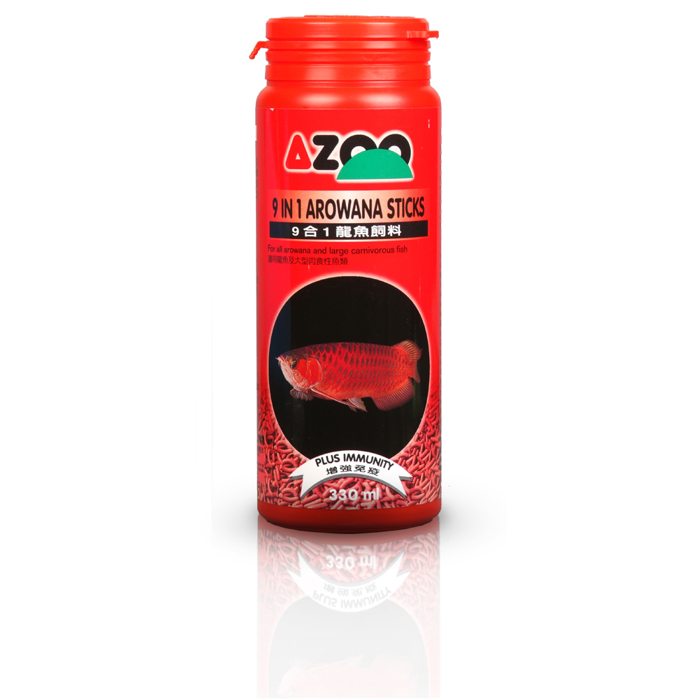 9 in 1 Arowana sticks (churros para peces carnívoros, alto en proteínas) 300 ml / 100 g