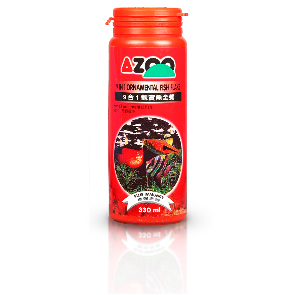 9 in 1 ornamental fish flake (hojuela básica agua dulce) bolsa con 4 kg