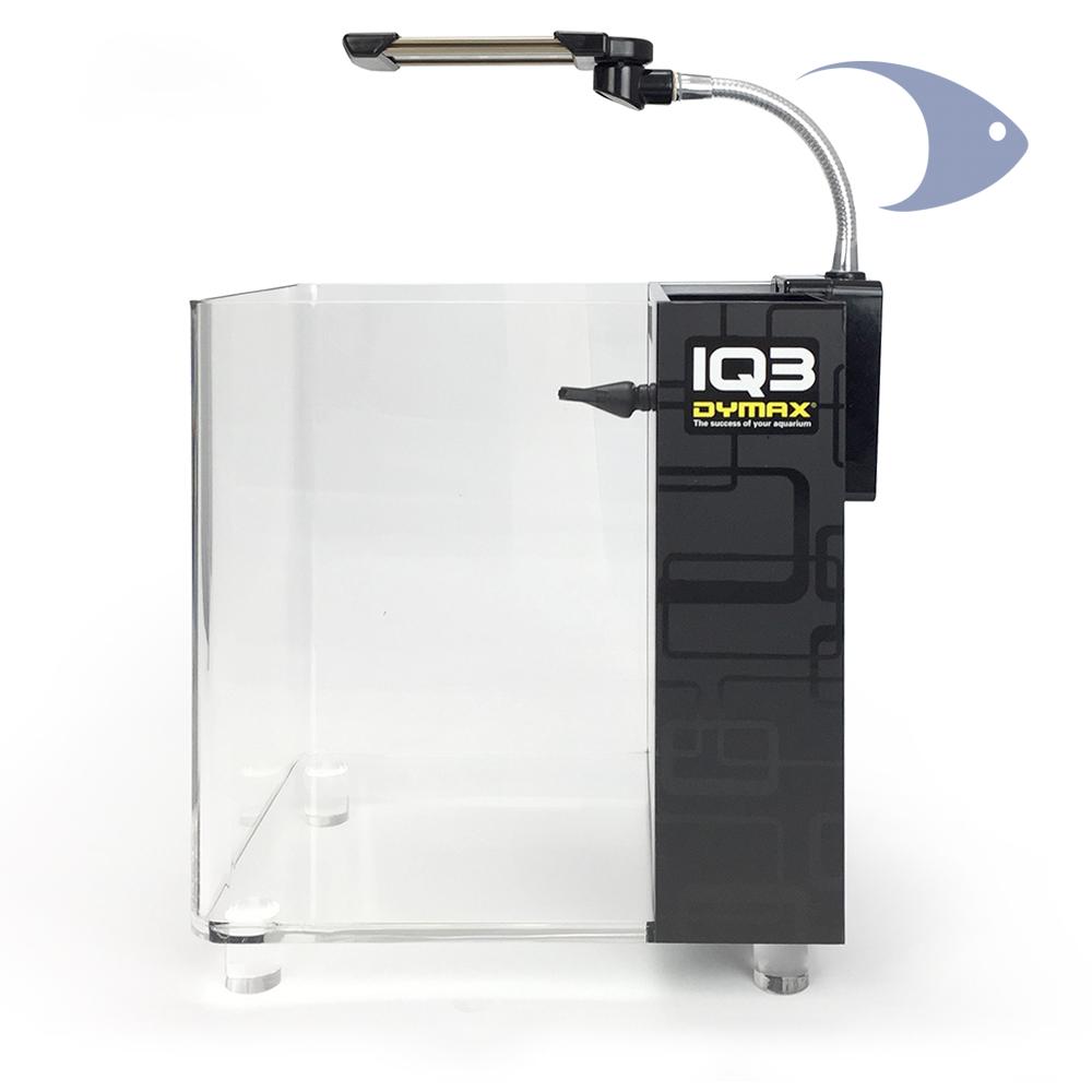 Mini Acuario de acrílico con filtro y lámpara LED graduable alta intensidad, 7 litros, BLANCO