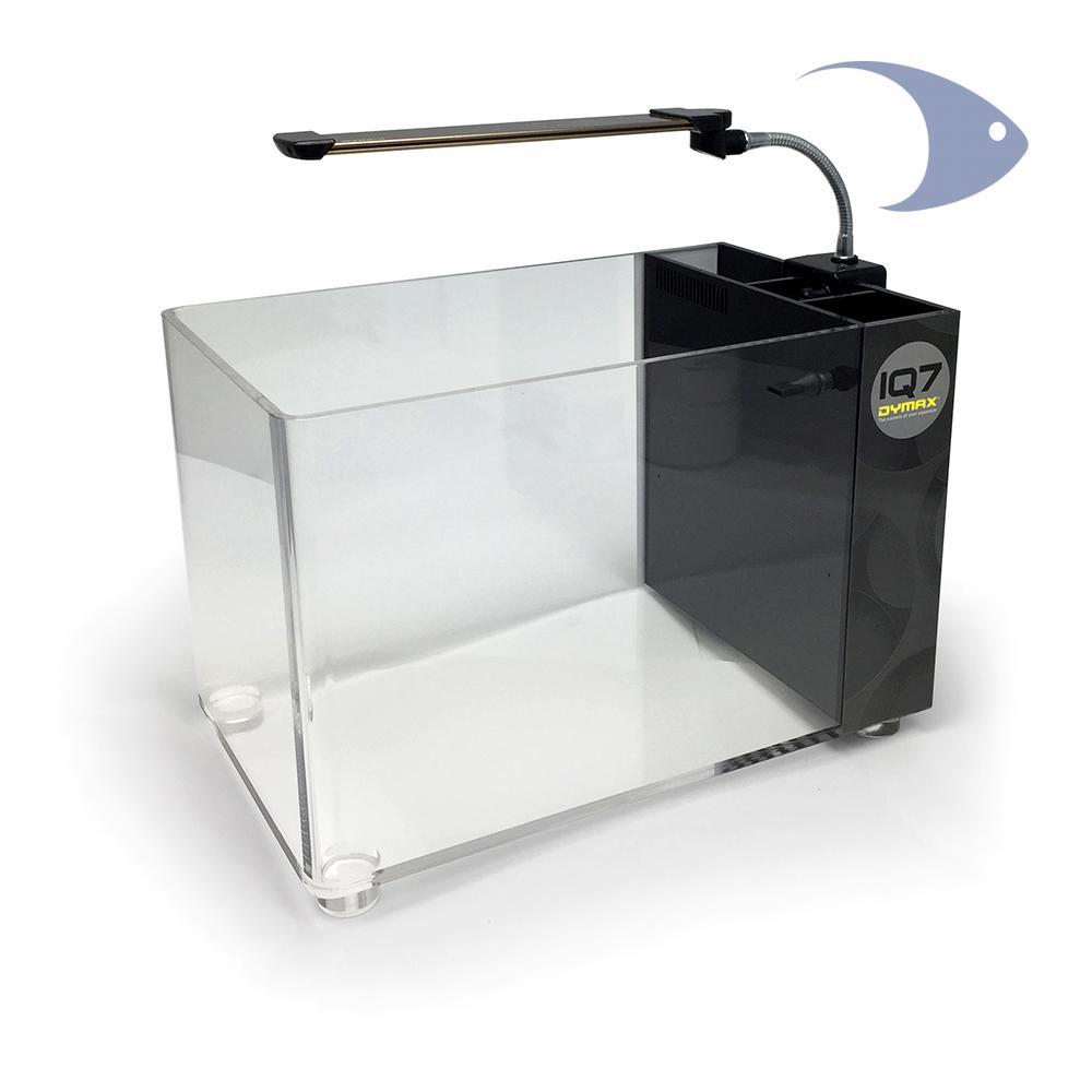 Mini Acuario acrílico c/filtro y lámpara 2X4W-LED touch, 16 litros IQ7 verde