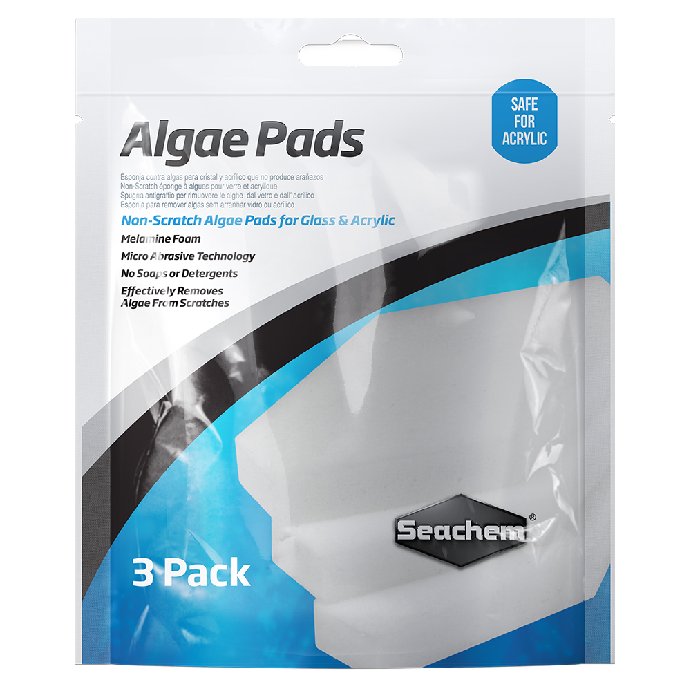 Algae Pad 15 mm (18 piezas), cero rayas en acuarios de acrílico y cristal